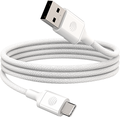 AT&T 6ft USB A to C Cable - White