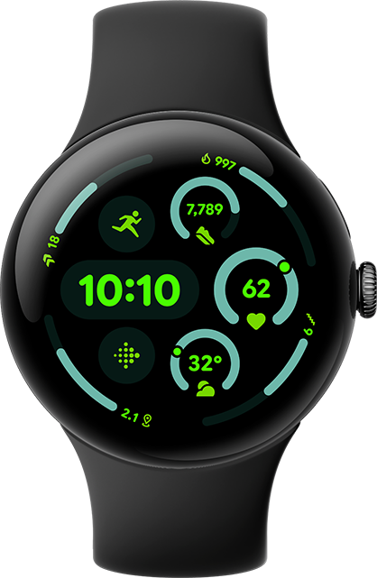 Google Pixel Watch 3 45mm - Obsidian